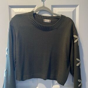Olive green altar’d state sweater, medium